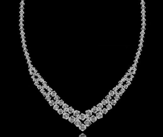 1298 komplet kryształowy Crystal na ślub