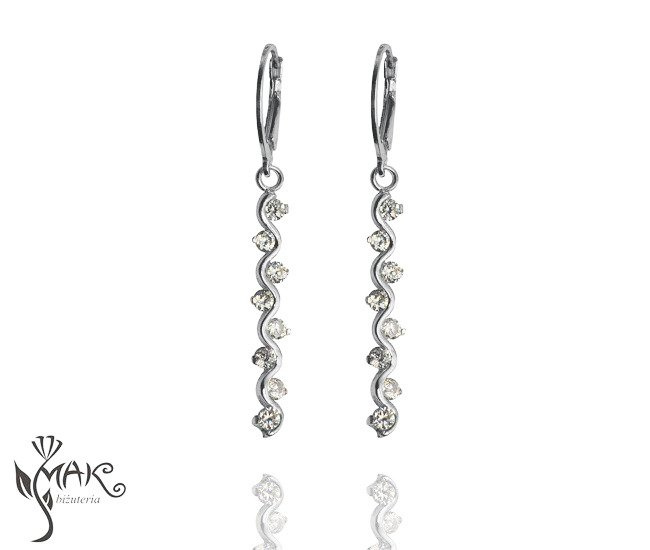 KOL480/12 KOLCZYKI Z CYRKONIĄ SREBRNE