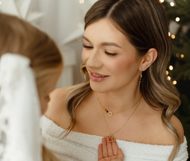 Elegancki bursztynowy komplet złocony  1875/7