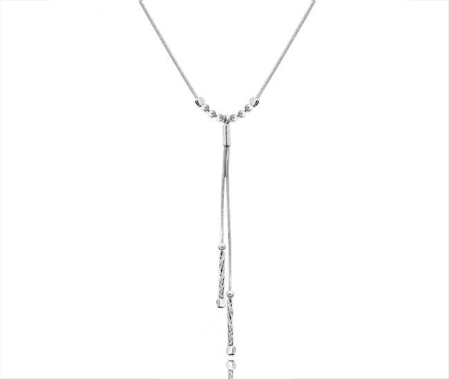 1301 naszyjnik srebrny 925 z rurkami