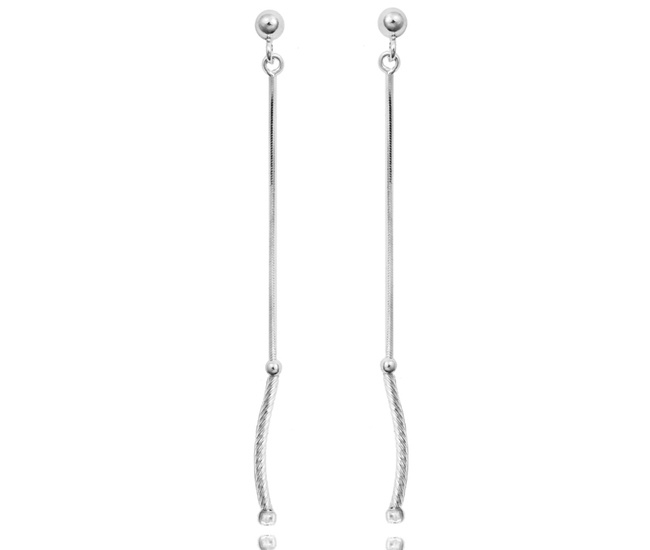 1302 kolczyki srebrne 925  na łańcuszkach