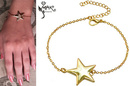 BR695 BRANSOLETKA pozłacana gwiazda grawer