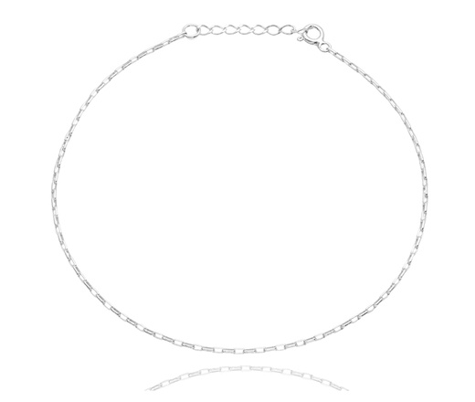 Bransoletka na nogę srebrna rolo 035 oval 1779/6