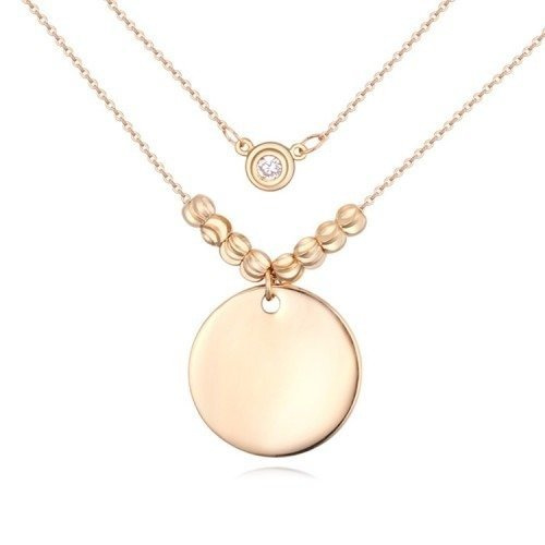 N  599/208 NASZYJNIK żółte złoto crystal