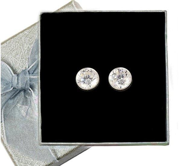 480/162 kolczyki srebrne z błyszczącą cyrkononią