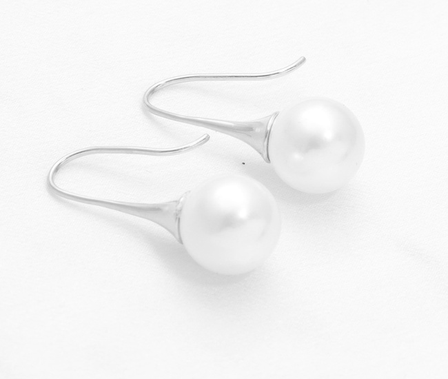 Kolczyki z perłami, stal szlachetna 1857/34