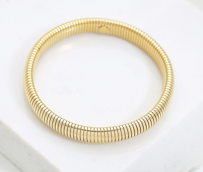 Bransoletka złota elastyczna 10 mm 1857/4
