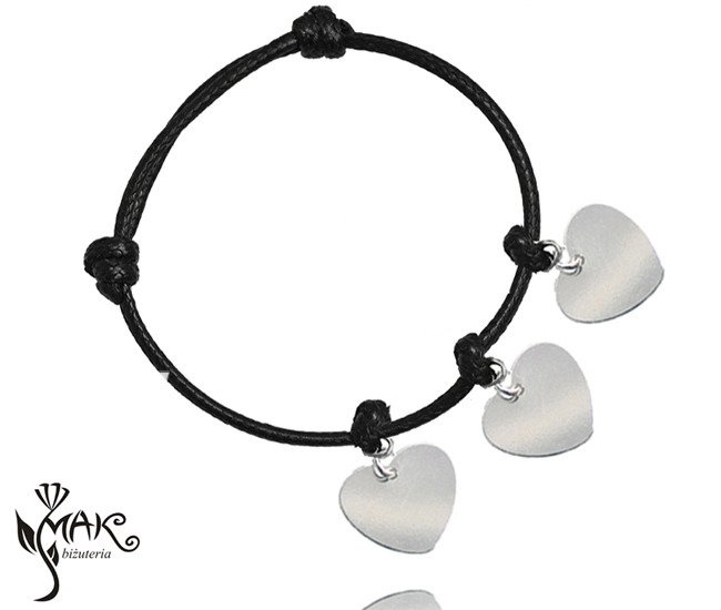 BR659 BRANSOLETKA Z GRAWEREM, SREBRO 925