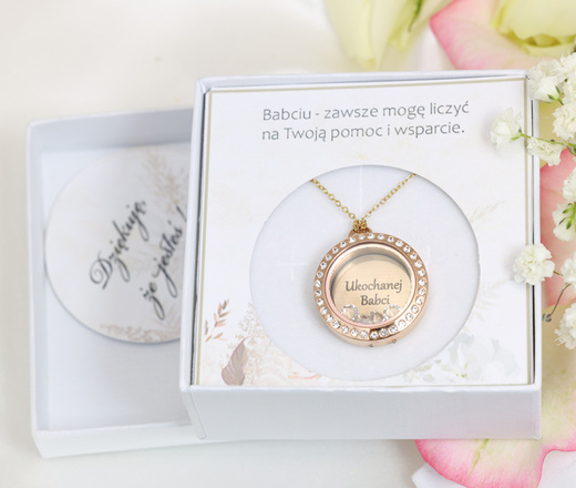 Liścik nr.4 z cytatem oraz okienkiem Dla Babci