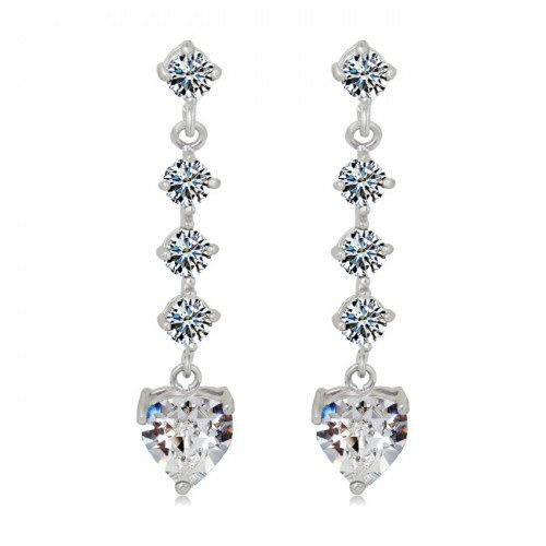 599/71 kolczyki długie z cyrkoniami