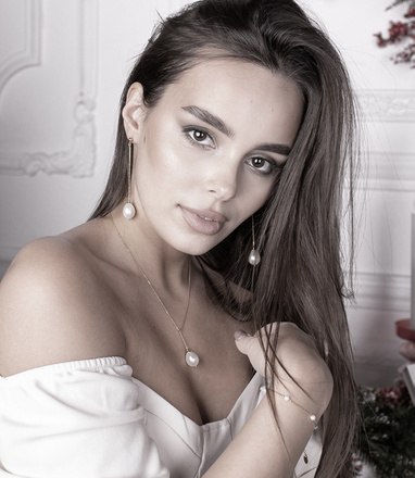 1452 bransoletka srebrna 925 perełki