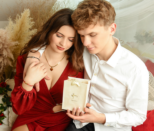 1638/1 bransoletka stal szlachetna dla pary infinity z grawerem