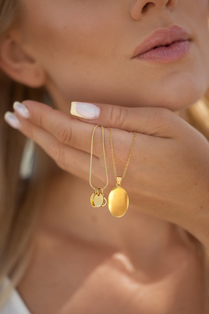 Naszyjnik grawerowany z blaszkami pozłacany1852/4