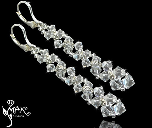 287crystal komplet biżuteria ślubna