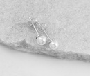 1724 kolczyki srebrne z perłami