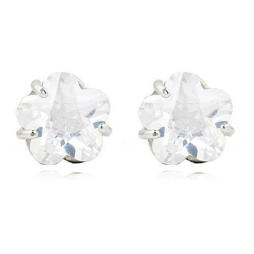 KOL599/279 KOLCZYKI BIAŁE ZŁOTO CYRKONIE