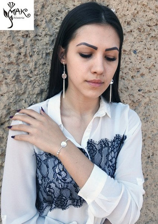 KPL782 biżuteria Swarovski KOMPLET kryształy + pudełko z grawerem