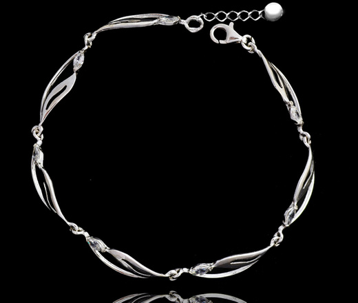 480/440 bransoletka srebrna 925  elegancka