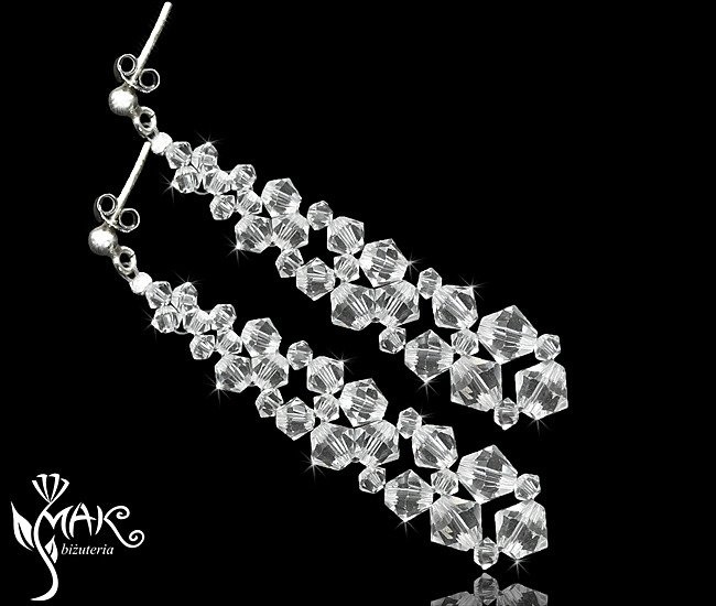 160 crystal  kolczyki na ślub, kolczyki ślubne