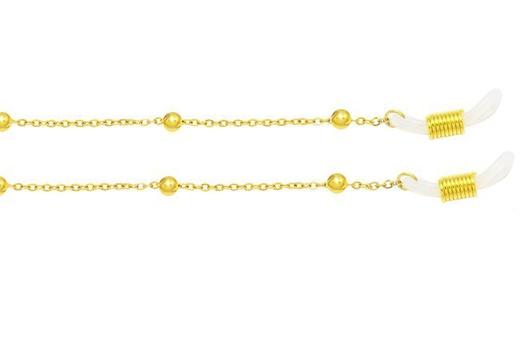 1289 łańcuszki do okularów pozłacane różne wzory stal szlachetna