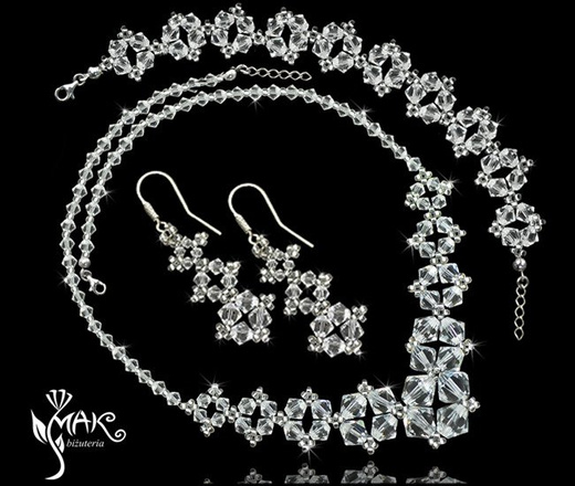 NK 244 NASZYJNIK Z KRYSZTAŁÓW SWAROVSKI ELEMENTS