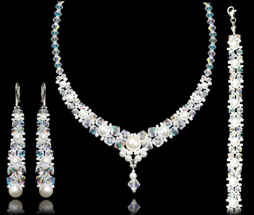 1365 kolczyki srebrne 925 eleganckie na ślub Crystal AB