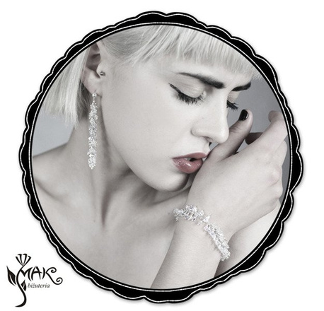 488 crystal biżuteria ślubna kolczyki