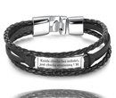 599/998 męska bransoletka z grawerem skórzana 