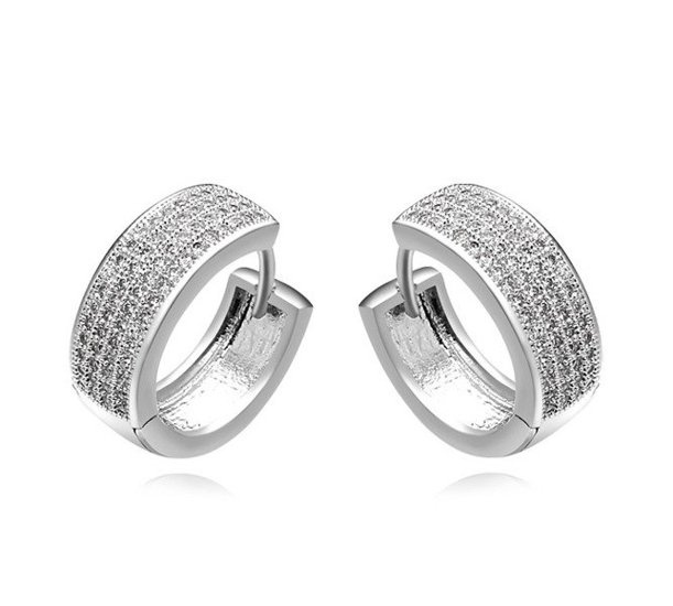 Kol  599/392 KOLCZYKI kółeczka cyrkonie crystal