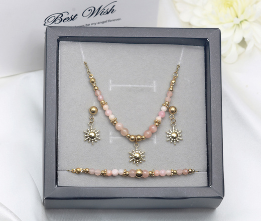 Elegancki komplet SUN złocony z cyrkonią 1875/2