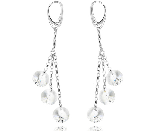 1364 komplet srebrny 925 z kryształkami