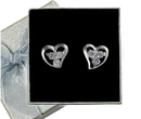 480/168  kolczyki srebrne serduszka z błyszczącymi cyrkoniami