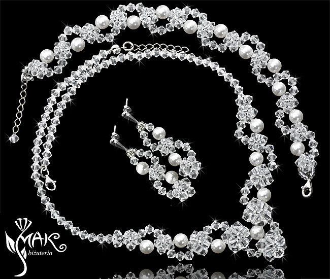 260 komplet biżuteria ślubna, biżuteria na ślub