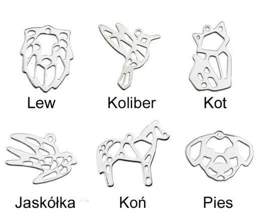 1157 bransoletka z srebrna 925 ażurowy koń konik origami