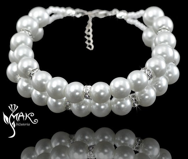 BR 258 PERŁOWA BRANSOLETKA