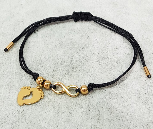 Dodatkowa zawieszka do bransoletki mała 12 mm złota