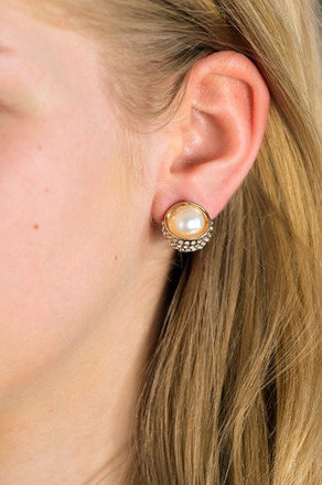 Kol 599/221 KOLCZYKI żółte złoto perła