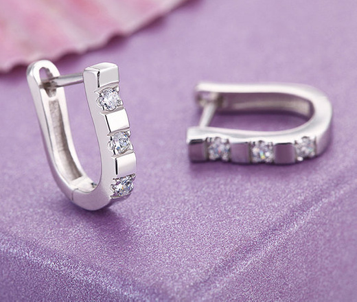 Kol 599/1059 KOLCZYKI z cyrkoniami crystal