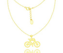 1265 naszyjnik srebro pozłacane 925 rower