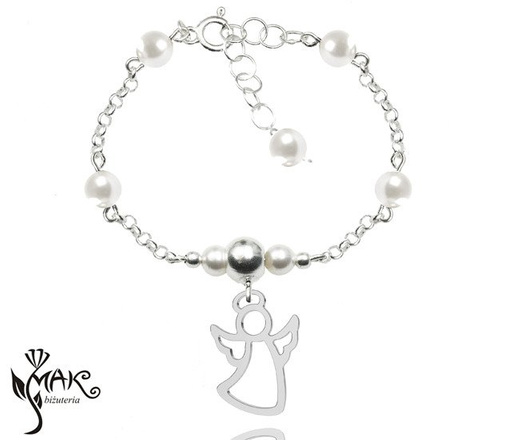 927/6 komplet Swarovski Elements srebro 925 urodziny komunia