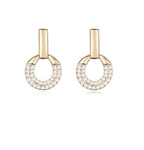 Kol  599/73  kolczyki kryształy złocone wiszące