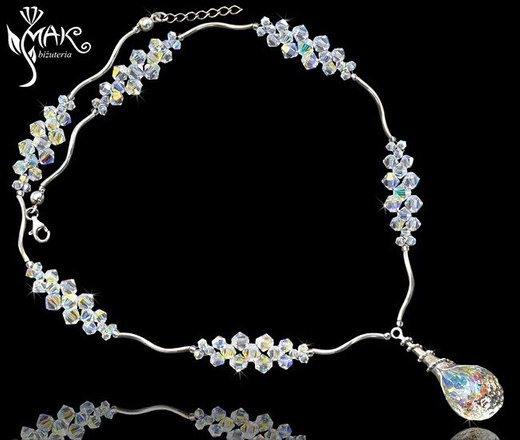 263 bransoletka z kryształów cab