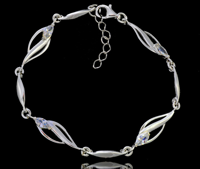 480/443 bransoletka srebrna 925  elegancka