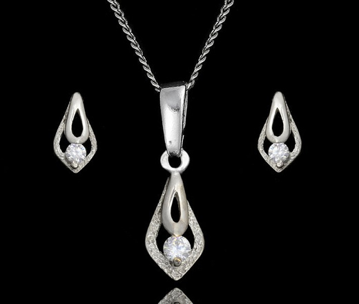 480/273 Kompet srebrny z cyrkonią delikatny 925