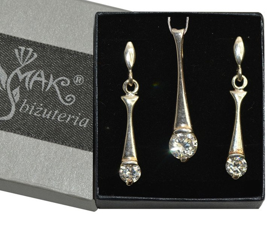 W480/15 WISIOREK Z CYRKONIĄ SREBRNY