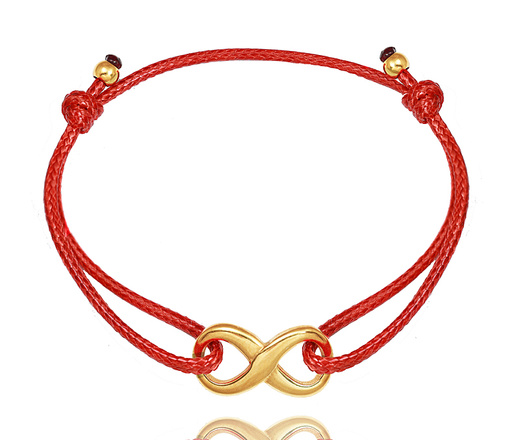 1638/1 bransoletka stal szlachetna dla pary infinity z grawerem