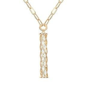 Nk599/209 NASZYJNIK żółte złoto crystal SWAROVSKI® ELEMENTS