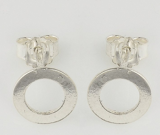 480/144 kolczyki srebrne w kształcie obręczy