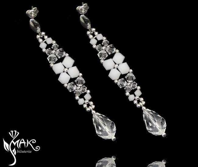 513 biżuteria ślubna kolczyki