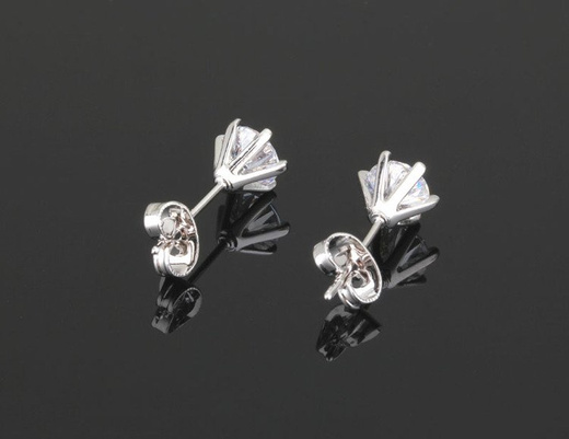 Kol 599/808 kolczyki wkrętki krystaliczną cyrkonią